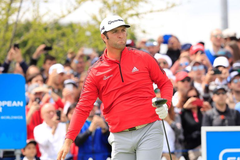  El golfista español, Jon Rahm, durante la 91ª edición del Abierto de España 2018 que se celebra en Madrid entre los días 12 y 15 de abril en el Centro Nacional de Golf de Madrid. 