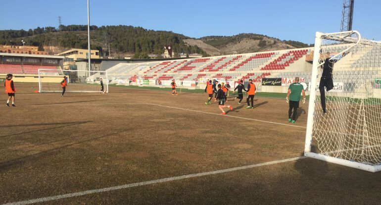 Entrenamiento del Conquense en La Fuensanta