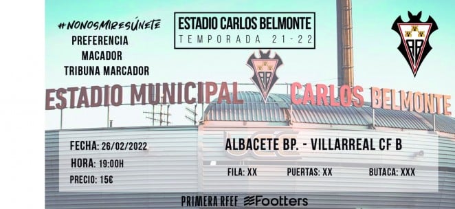 El Alba lanza una promoción especial de cara al partido con el filial del Villarreal