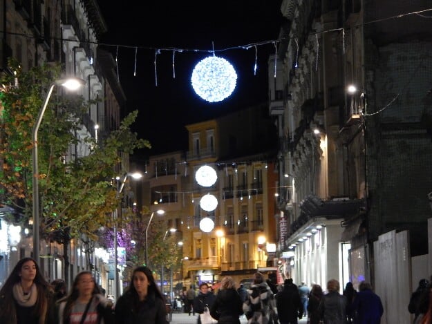 Luces de Navidad en Huesca