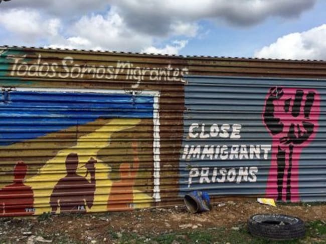 Aspecto del muro desde el lado de Tijuana