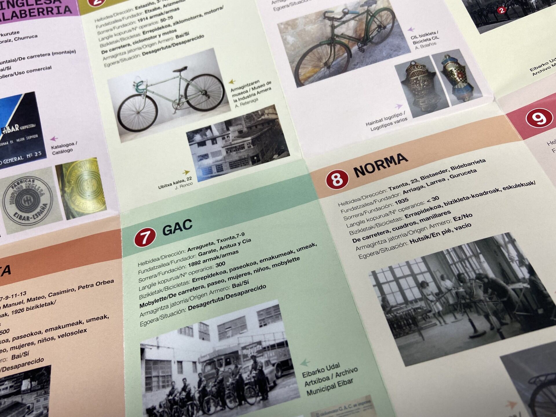 Imagen del folleto editado con motivo de las Jornadas Europeas de Patrimonio en Eibar