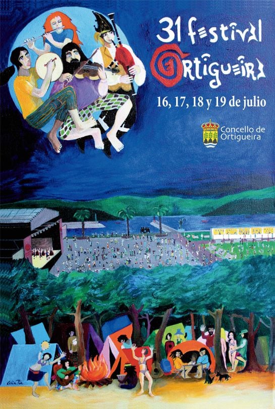 Cartel del Festival de Ortigueira de este año 2015