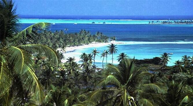 En la imagen puede apreciarse la preciosidad de las islas del archipiélago de San Andrés