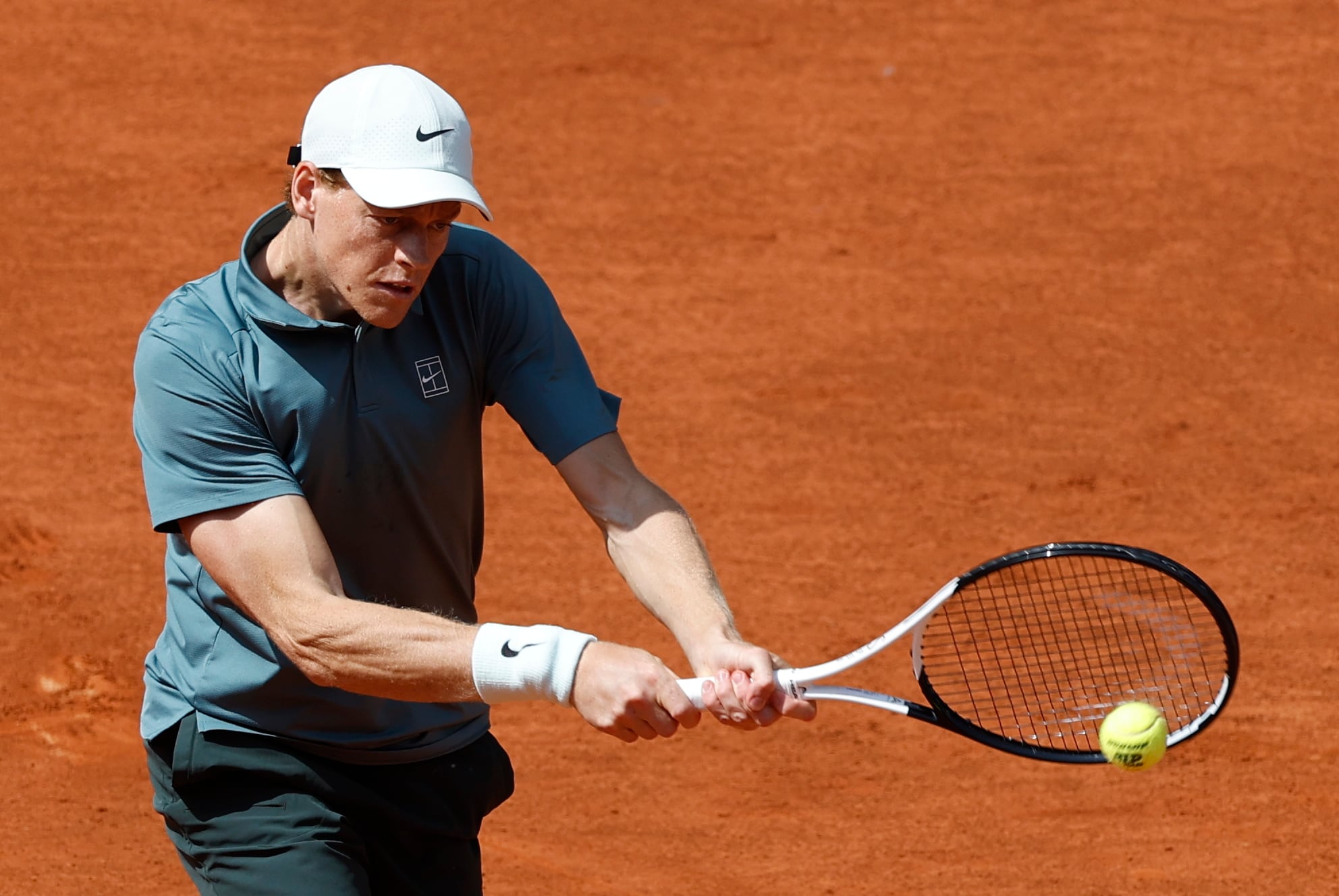 Jannik Sinner, en su debut en el Mutua Madrid Open 2026 ante Benjamin Bonzi