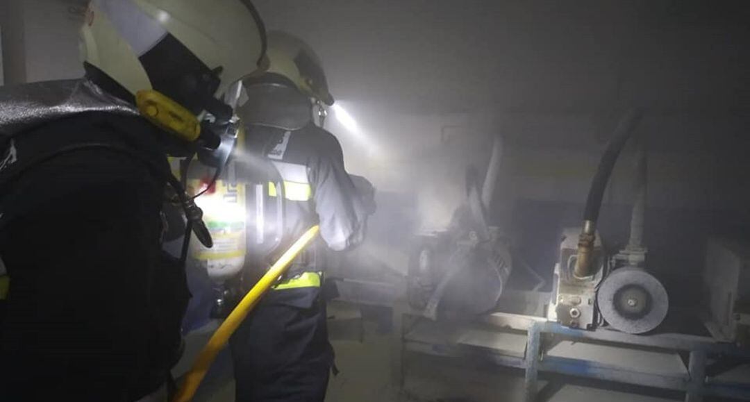 Conato de incendio en la sala de bombas de aire del hospital Virgen de la Salud