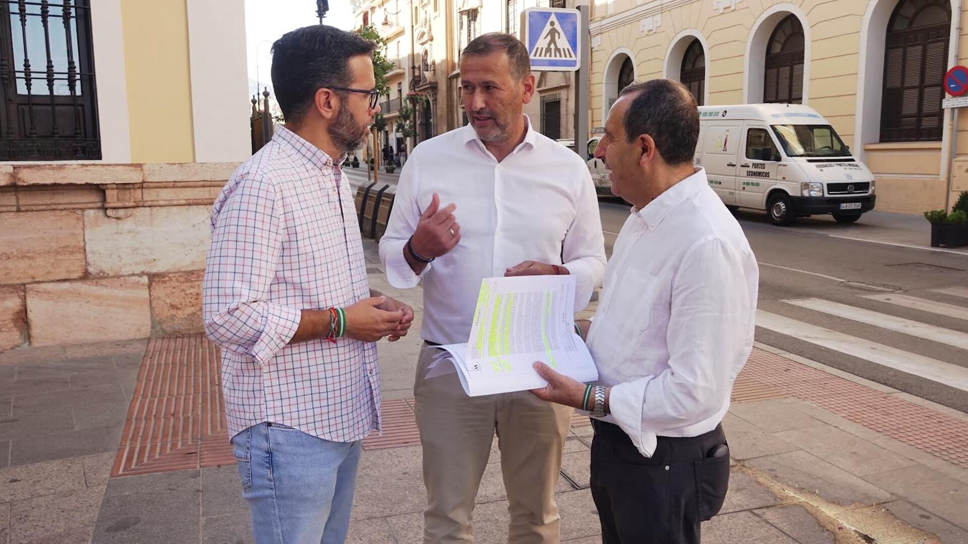 Manuel Lara junto a José Luis Ruiz Espejo y Francisco Calderón