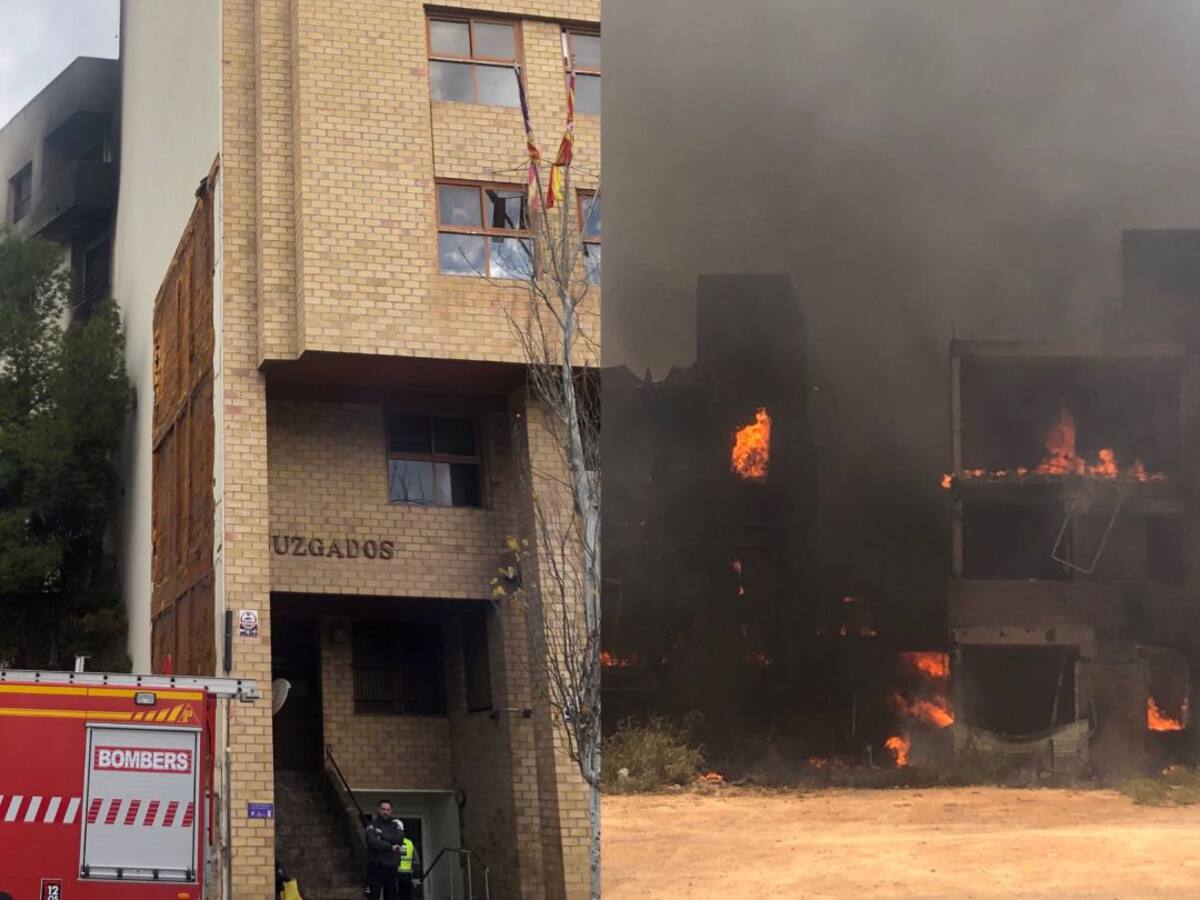 La Policía investiga la relación entre el incendio de los Juzgados y el del edificio de es Viver