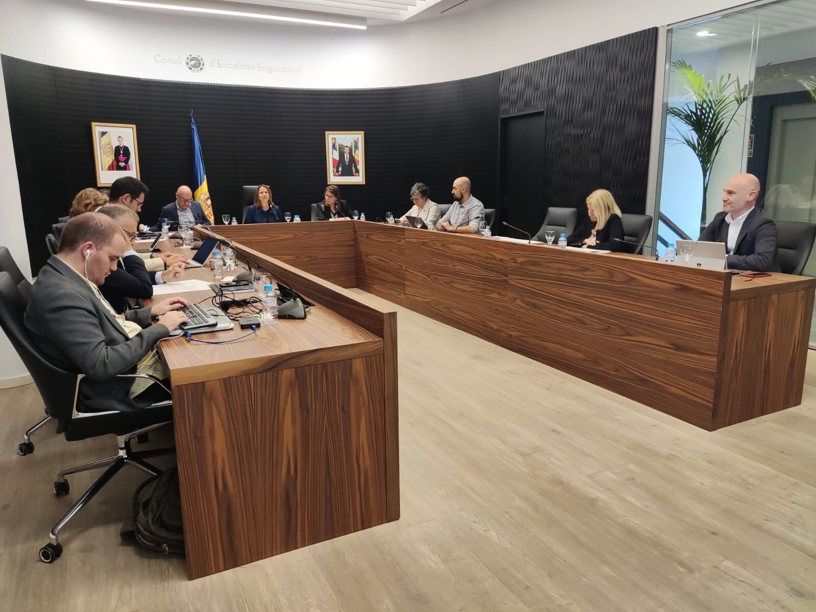 Un instant de la sessió de Consell de Comú d'Escaldes-Engordany d'avui.