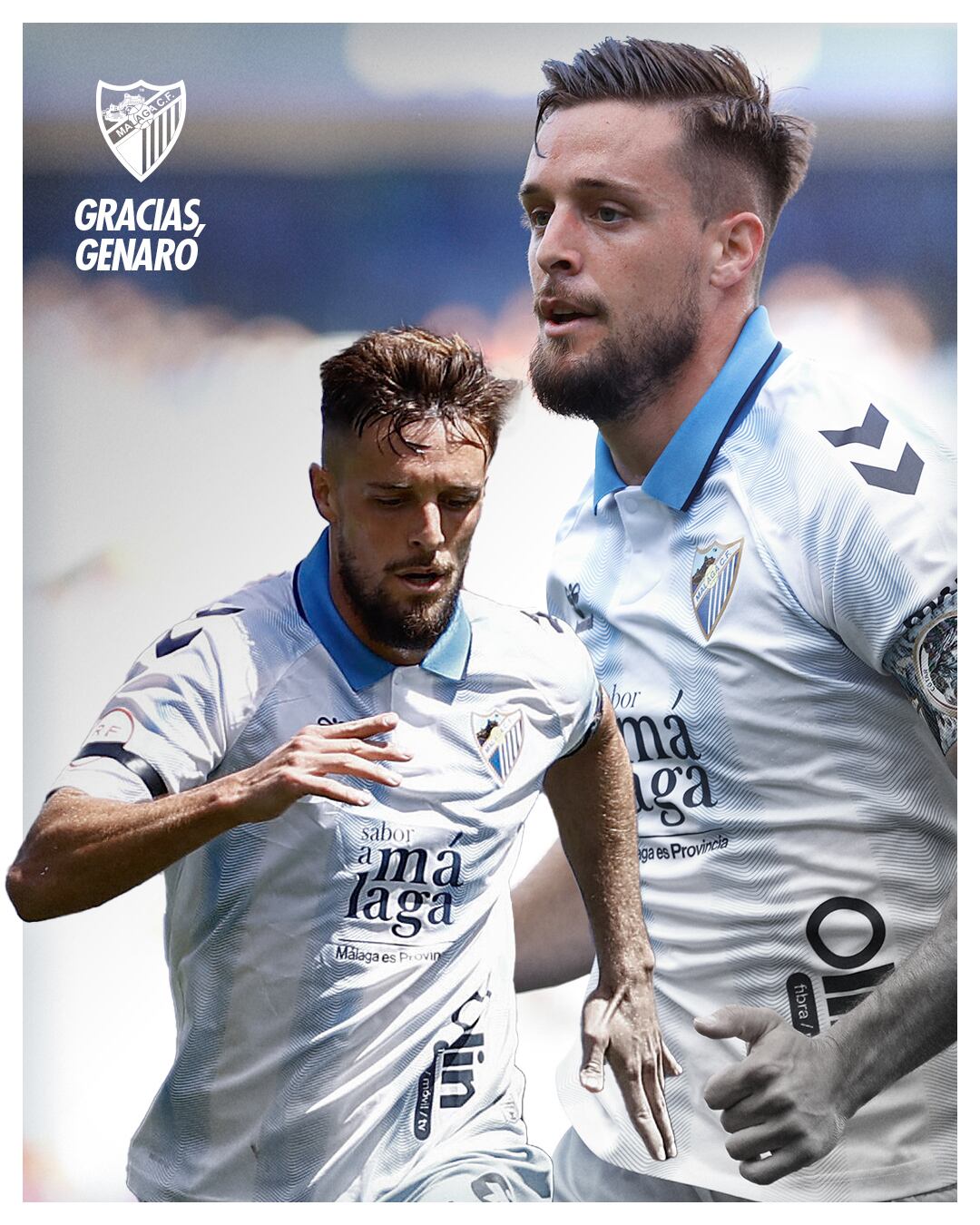 El centrocampista Genaro Rodríguez, baja en el Málaga la próxima temporada