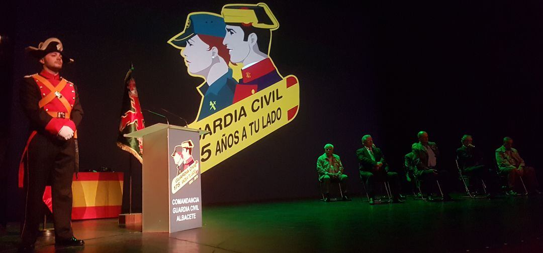 Imagen del aniversario de la Guardia Civil que se ha conmemorado en el Teatro Circo