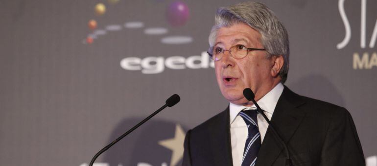 Enrique Cerezo, durante la presentación de la segunda edición de los Premios Platino del Cine Iberoamericano.