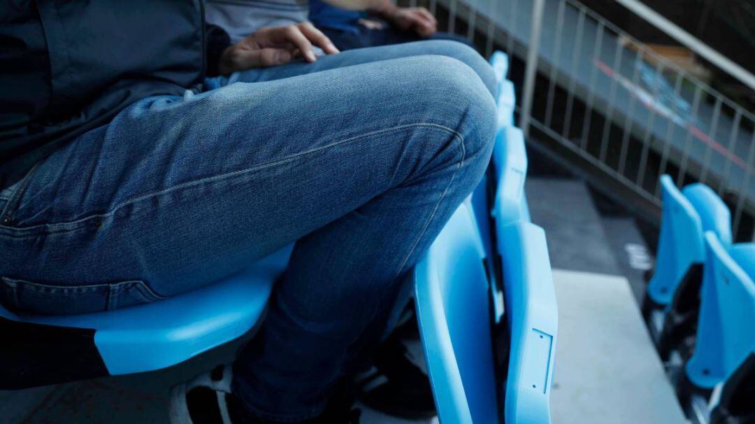 Imagen de los asientos de la Grada Río del Estadio de Balaídos