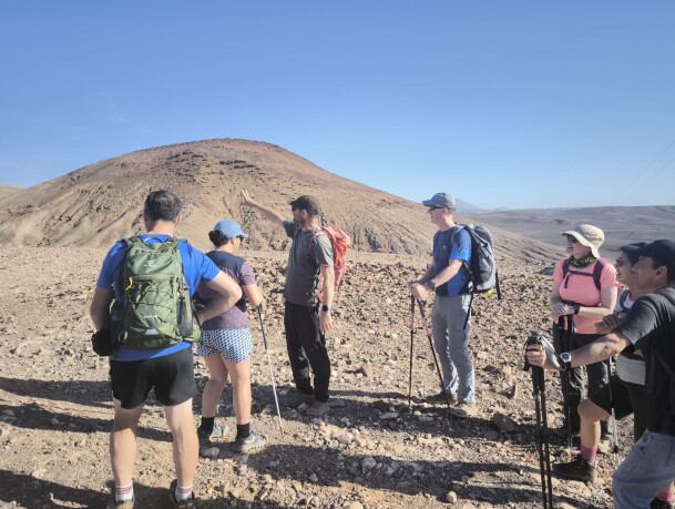 Senderistas en Lanzarote.