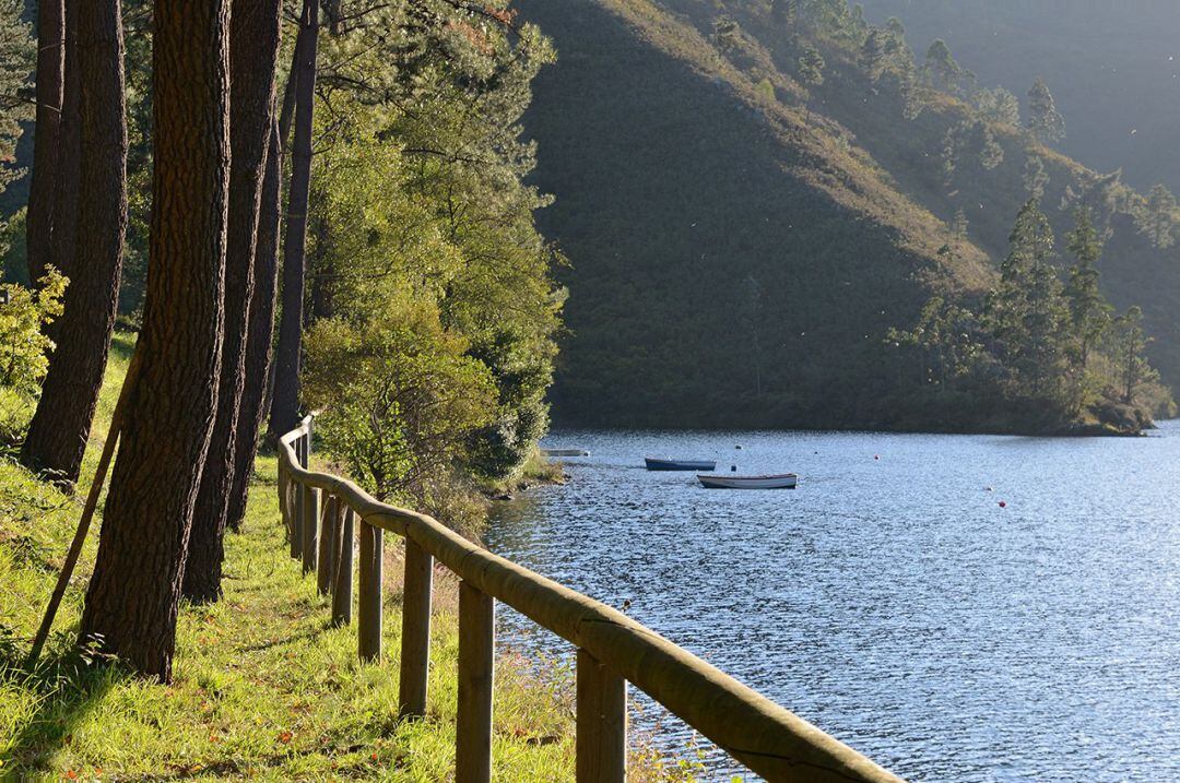 El embalse de Arbón, en Villayón