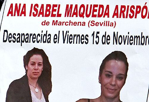 Carteles de la joven Ana Isabel Maqueda tras su desaparición