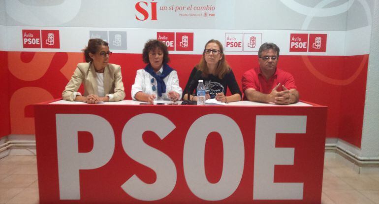 Yolanda Vázquez, Mercedes Martín, María del Carmen Iglesias y Juan Carlos Montero