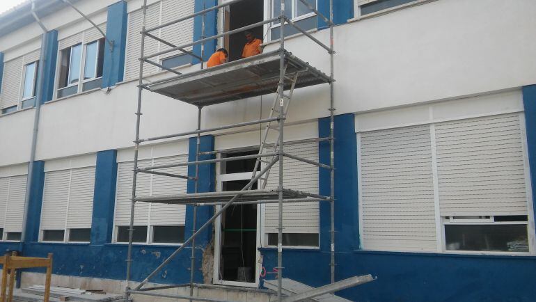 Las obras del CEIP Cervantes de Sax durarán entorno a 3 o 4 meses
