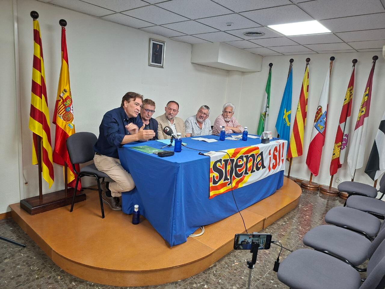 Rueda de prensa de 'Sijena Sí' en Barcelona