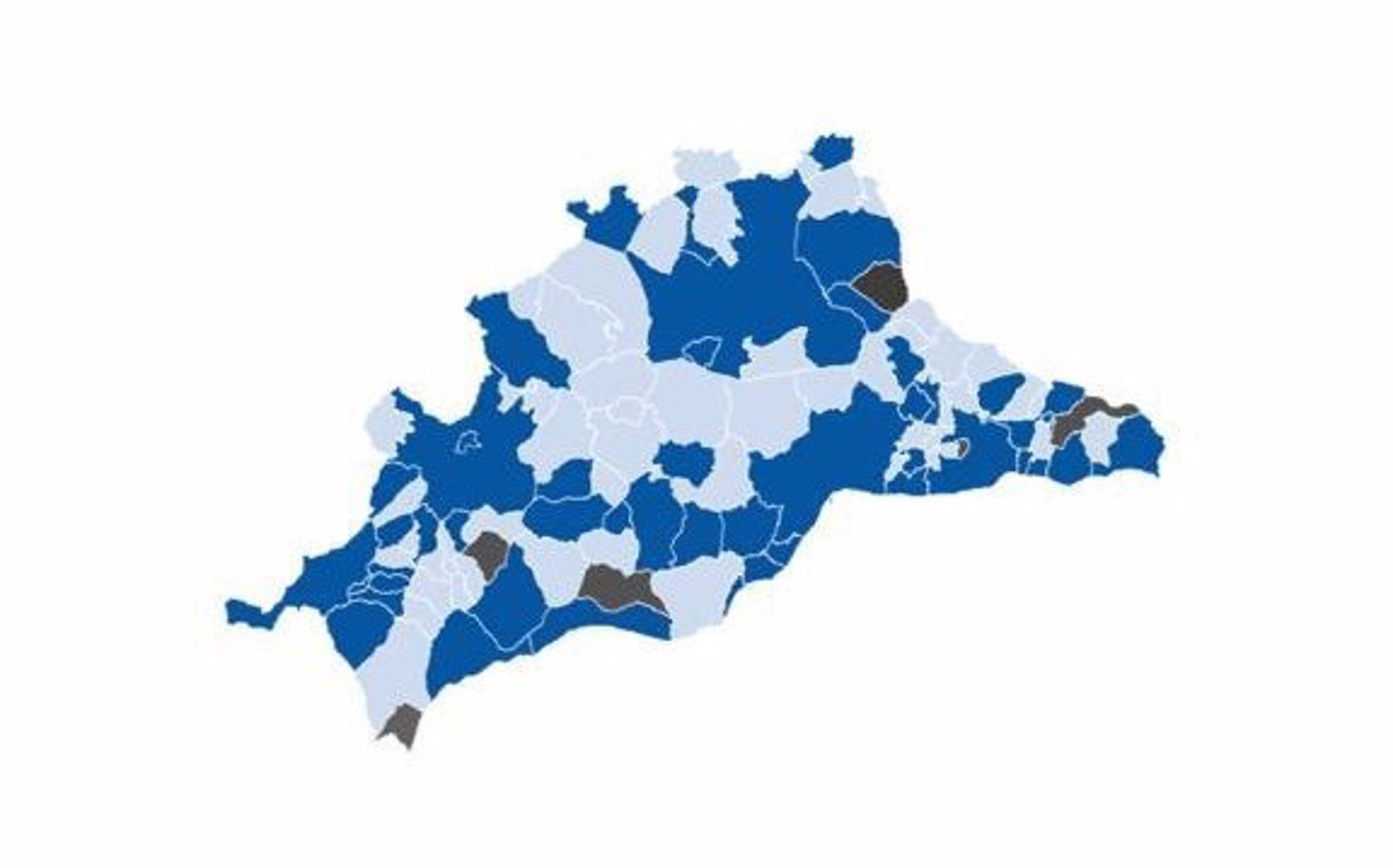 Mapa de las elecciones municipales del 28M en la provincia de Málaga