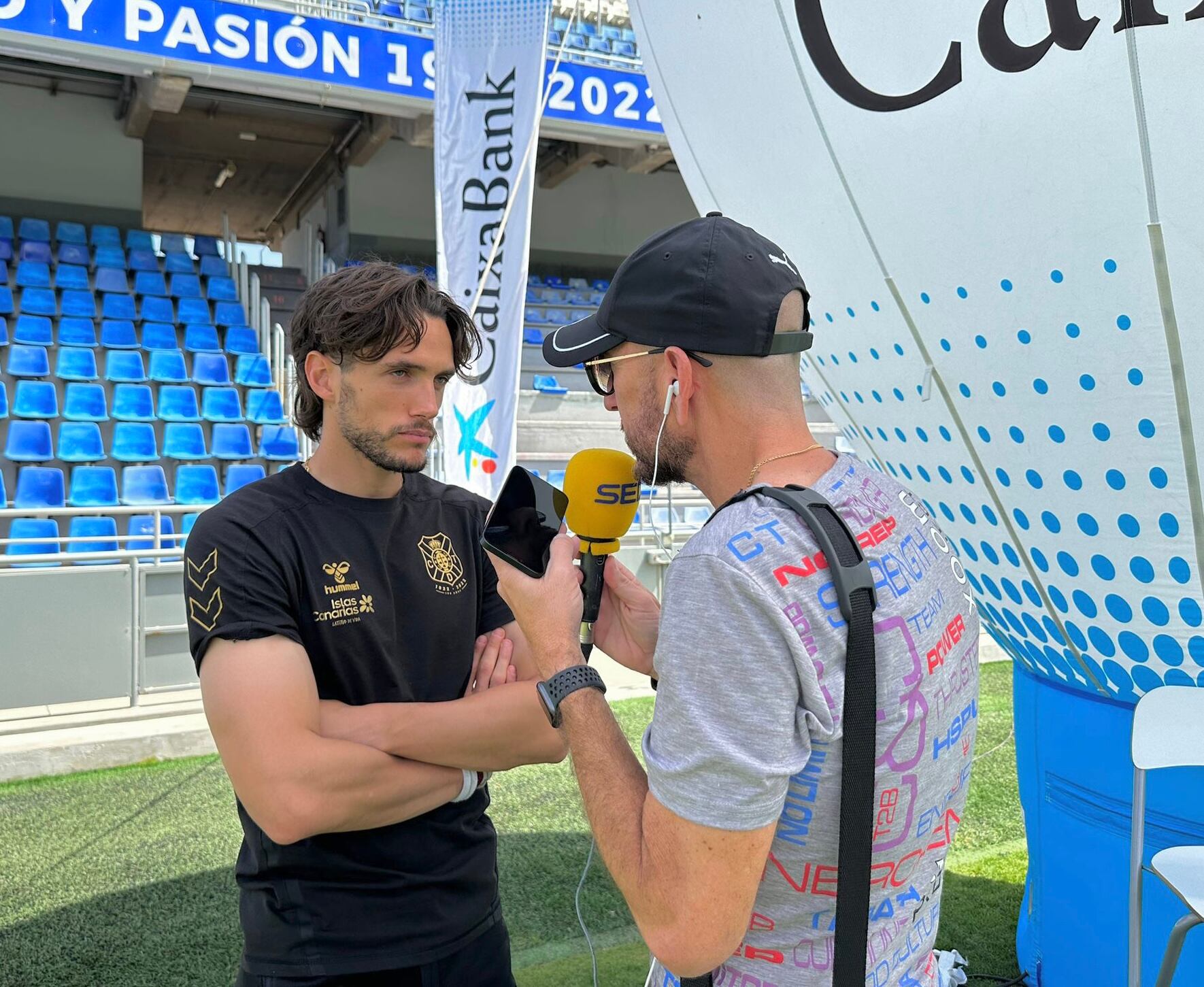 Corredera, en su charla con Radio Club Tenerife en las horas previas al derbi ante la UD Las Palmas de este sábado.