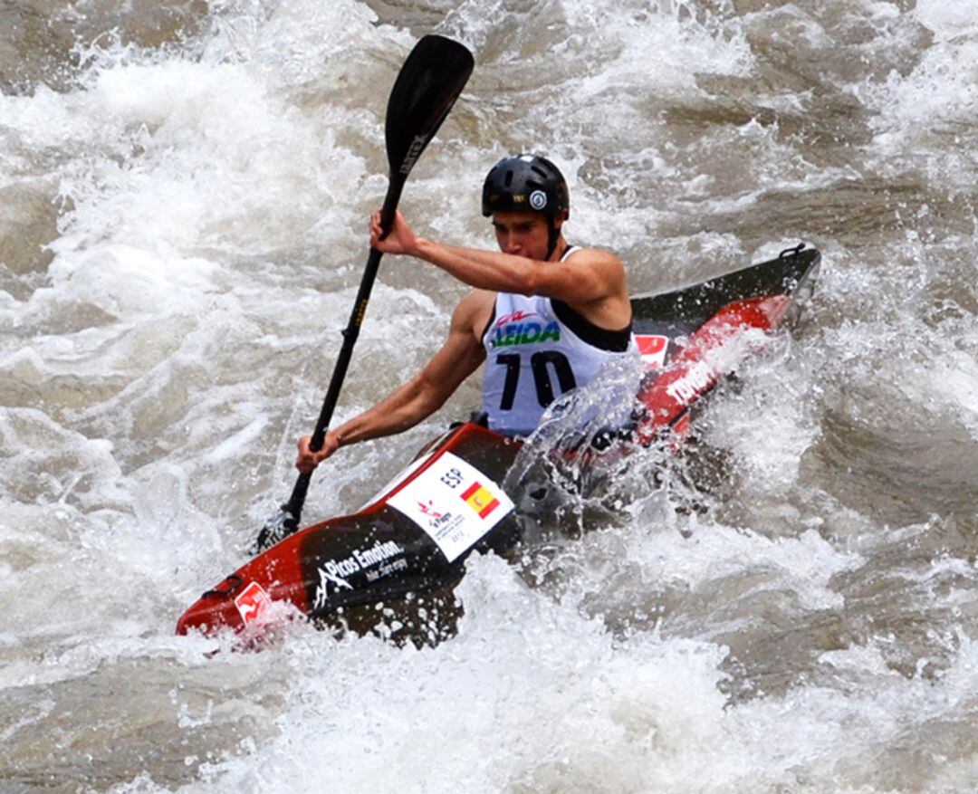 Fidalgo, durante una competición