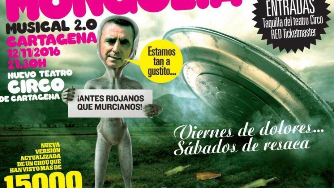 Cartel por el que fue condenada la revista Mongolia