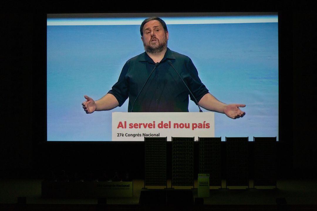 Imagen de Oriol Junqueras en el 28 Congrés Nacinal de ERC (Archivo)