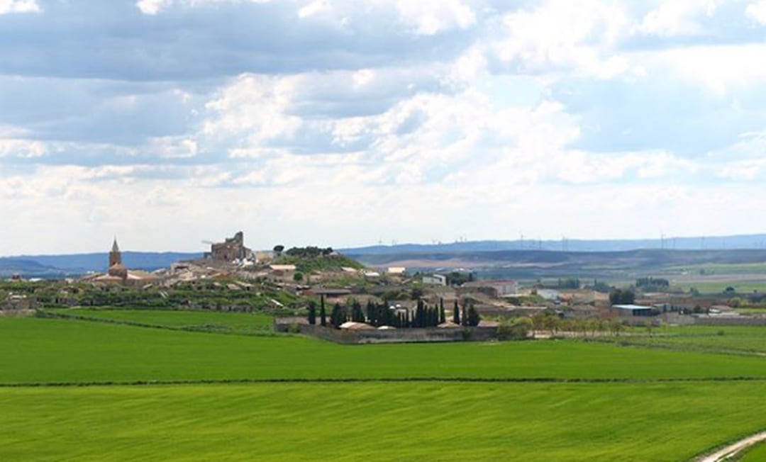 Vista de la localidad de Almudévar