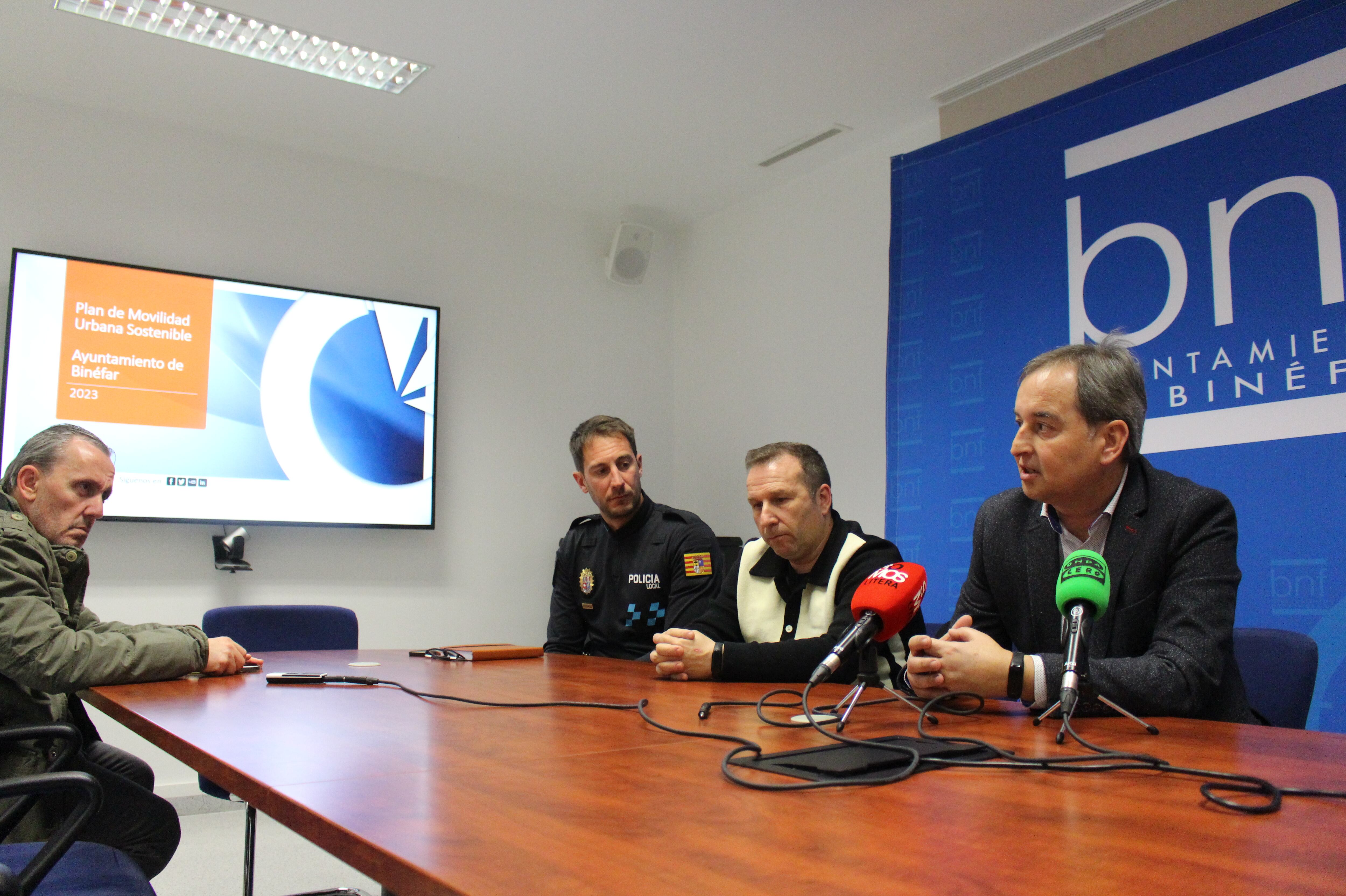 Acto de presentación del PMUS en Binéfar