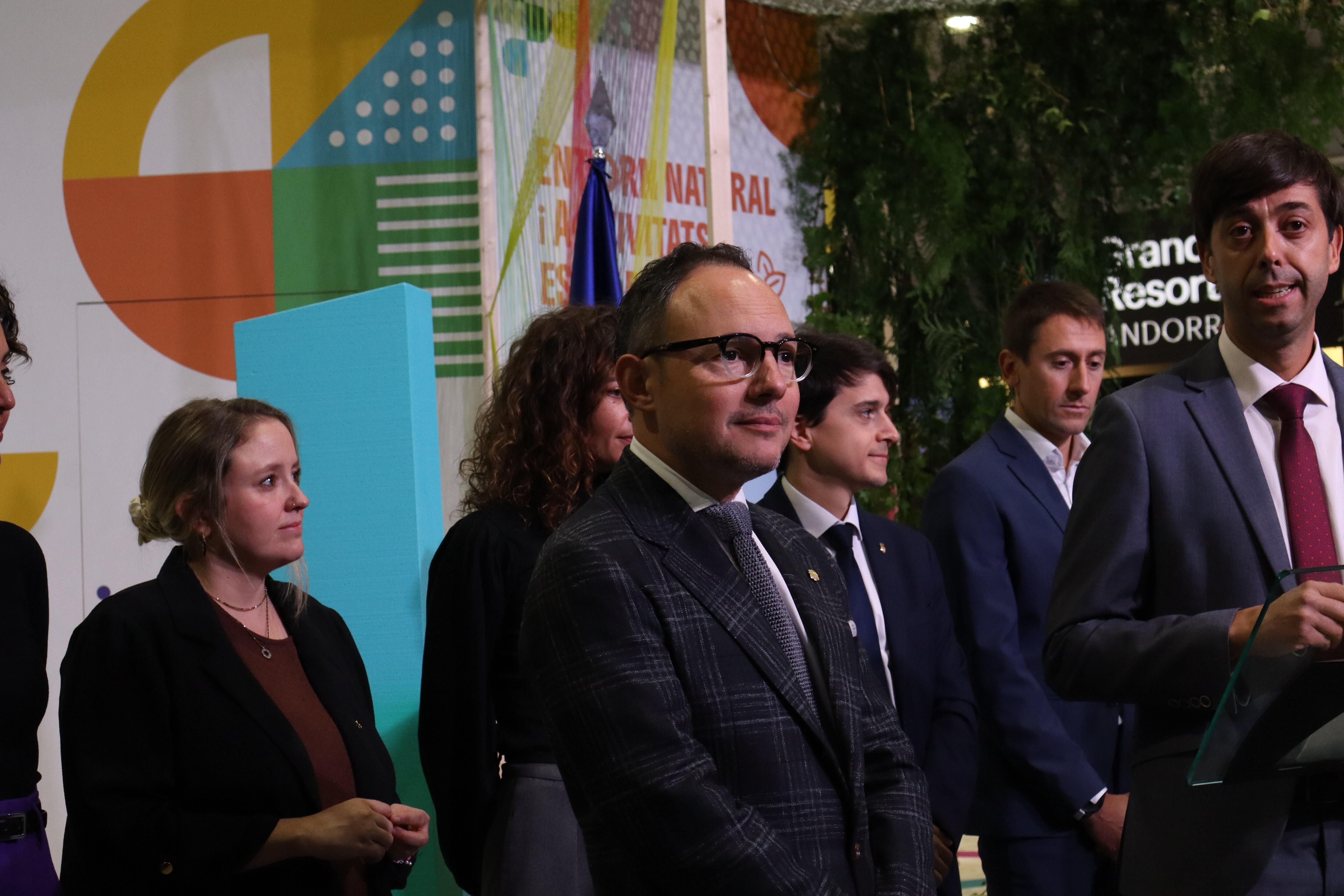 El cap de Govern, Xavier Espot, durant la inauguració de la 46a Fira d'Andorra la Vella