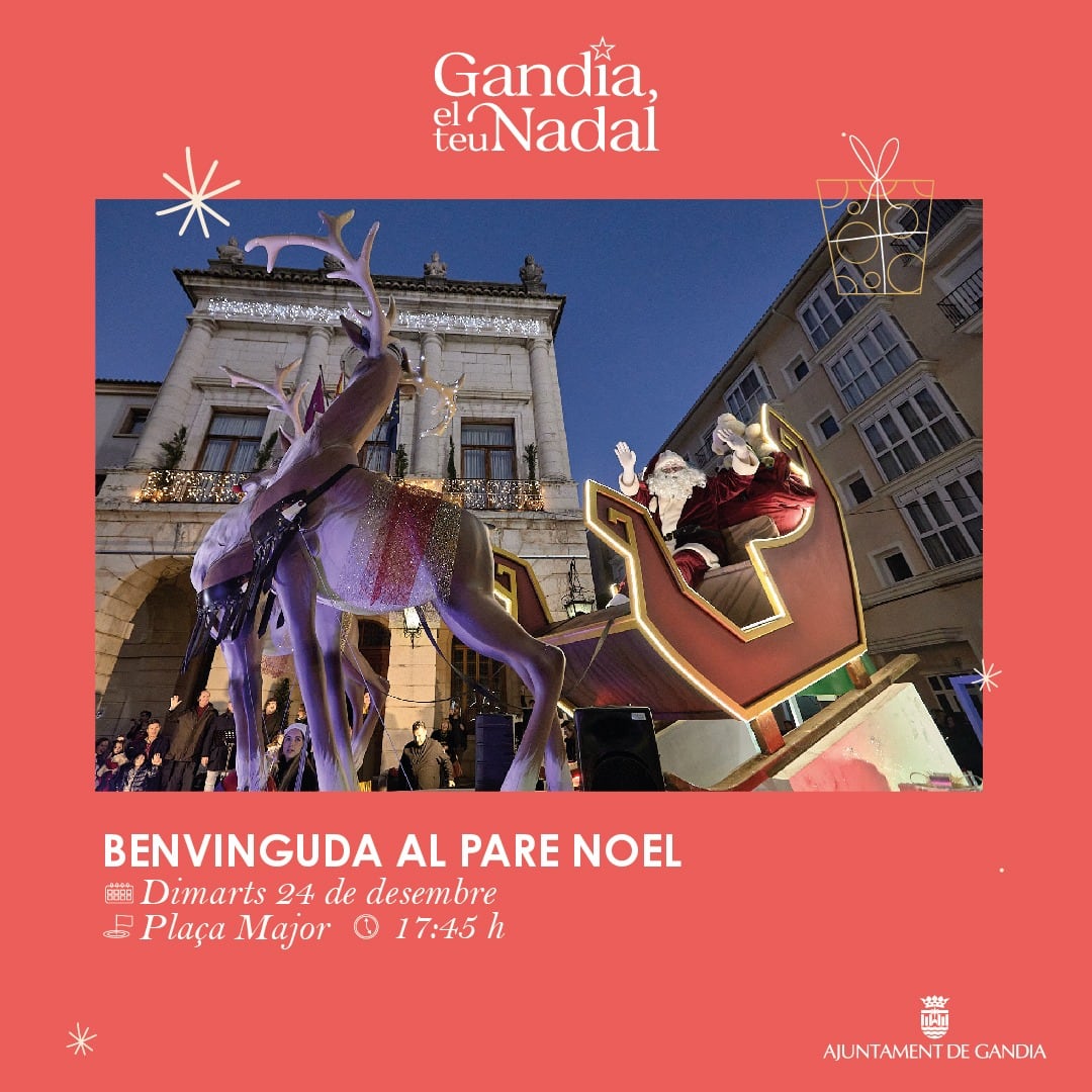 Cartel &#039;Benvinguda al Pare Noel&#039;