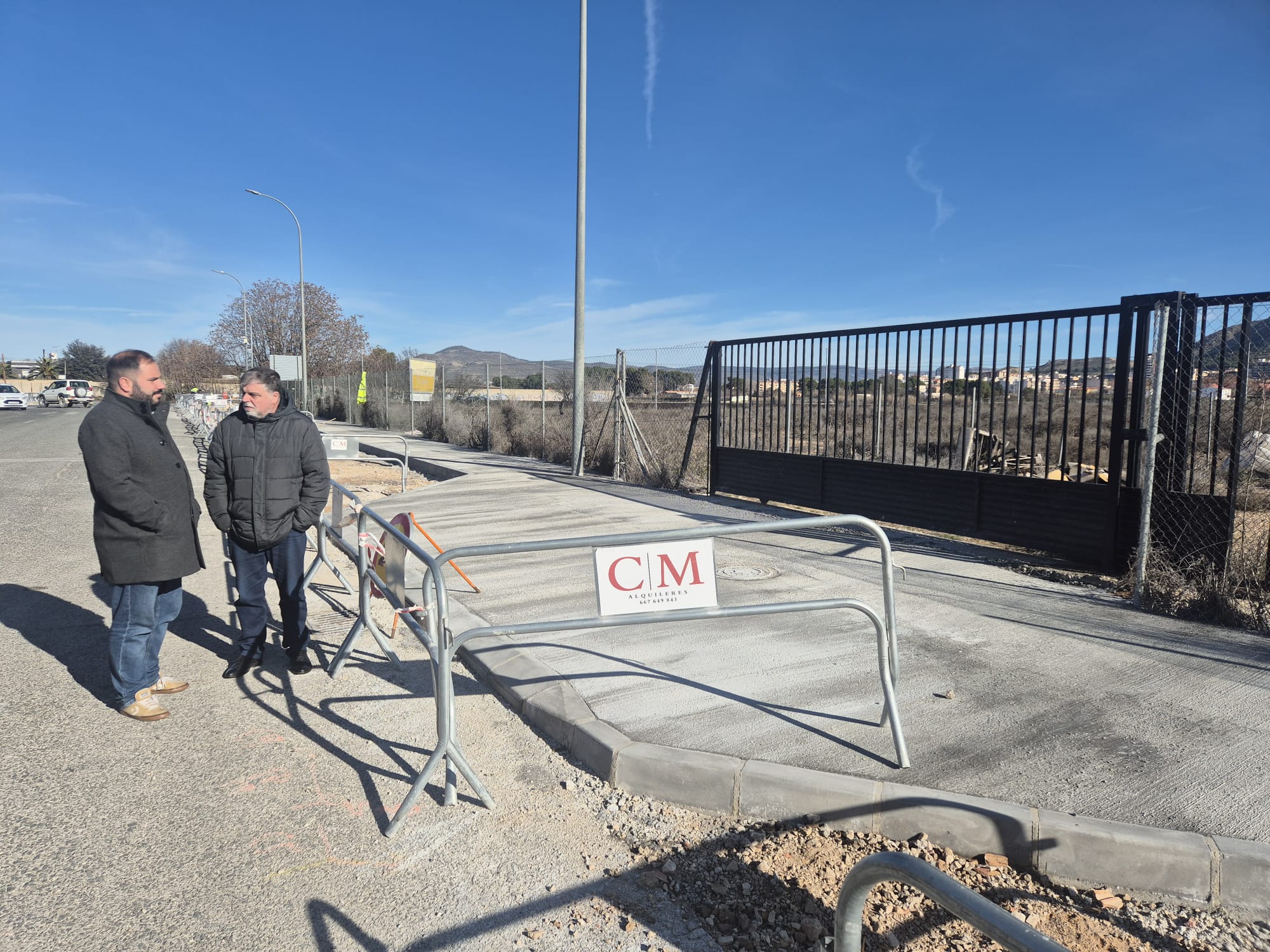 Obras en el polígono El Rubial