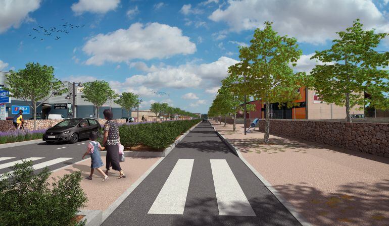 Cómo quedará la entrada de Campos.