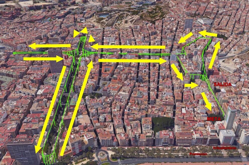 Itinerario de la Carrera solidaria San Silvestre de Alicante este viernes 30 de diciembre