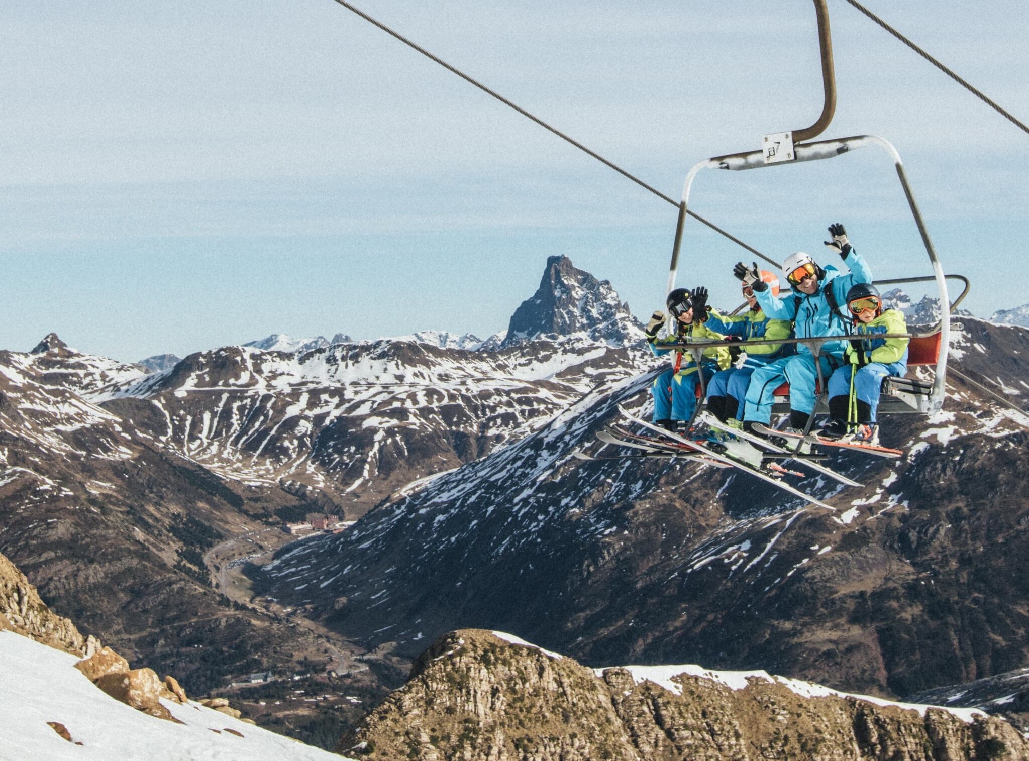 Esquiadores en Candanchú este fin de semana