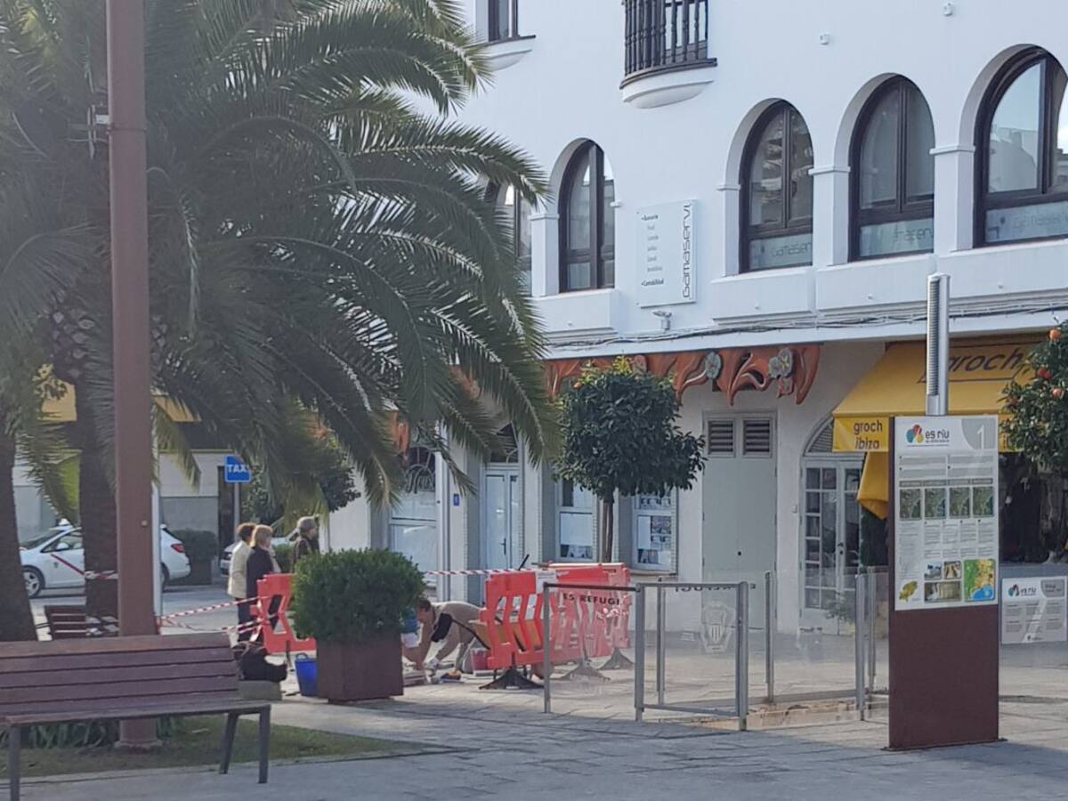 El PSOE de Santa Eulària pide explicaciones por las obras en Plaza España