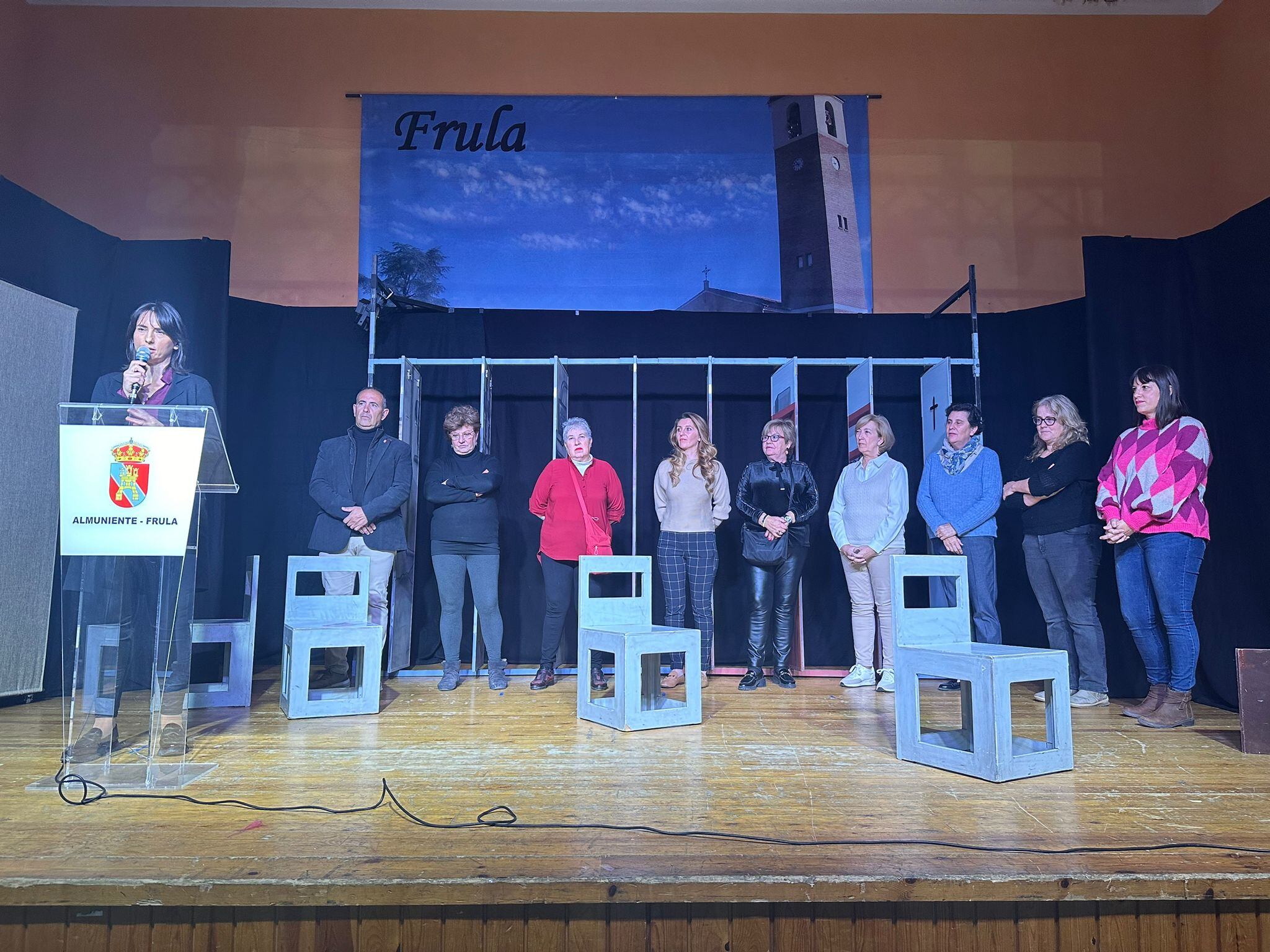 Momento del acto celebrado en Monegros