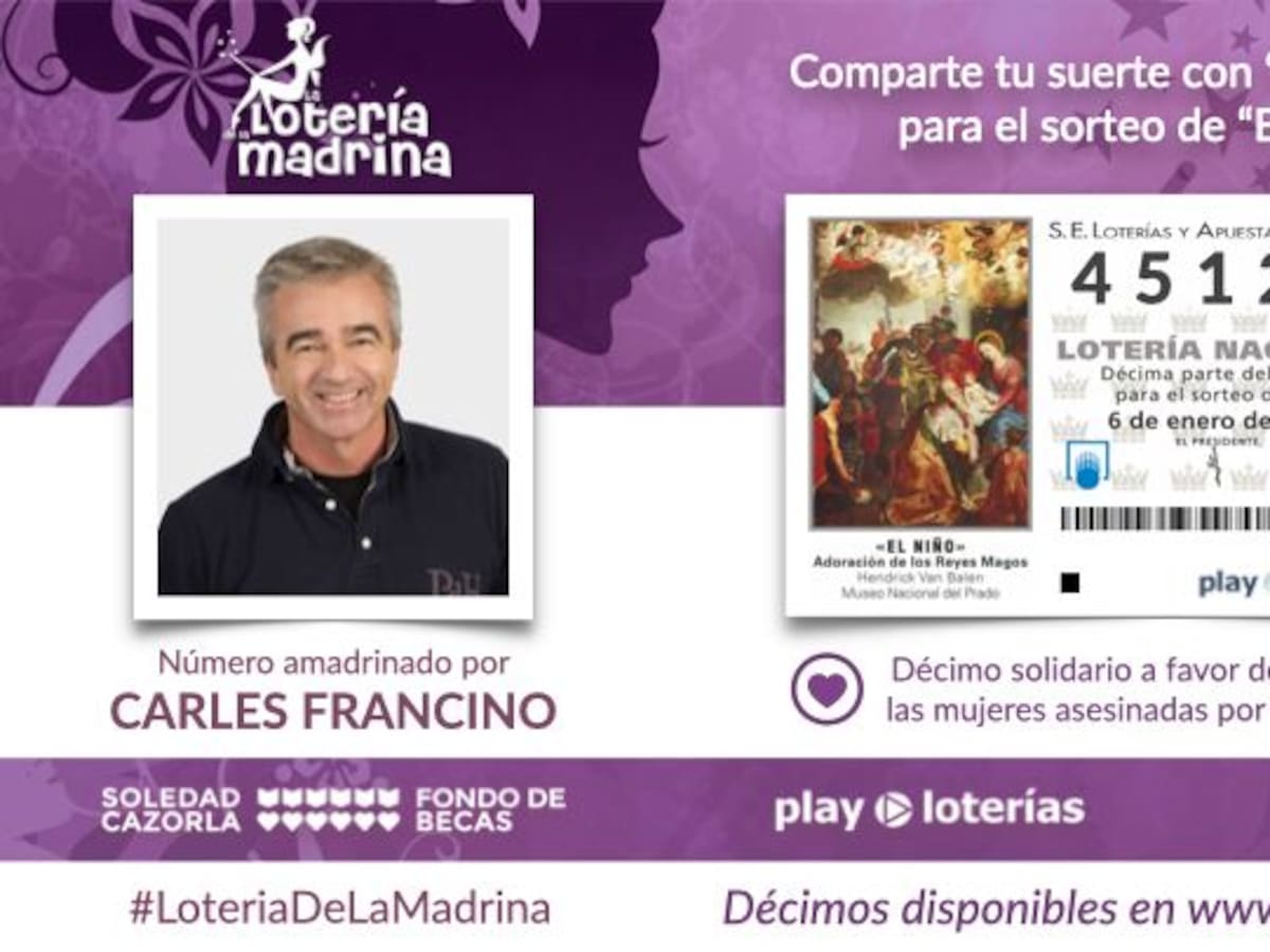 Lotería de la madrina para apoyar a los huérfanos de mujeres asesinadas por violencia machista