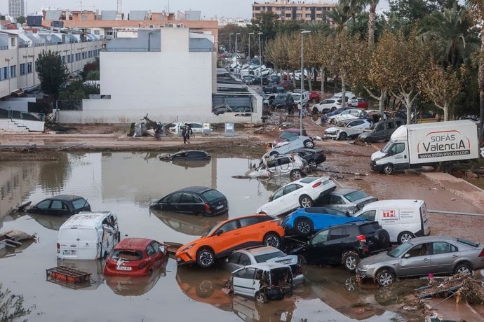 Destrucción causada por la DANA en Valencia, en octubre de 2024