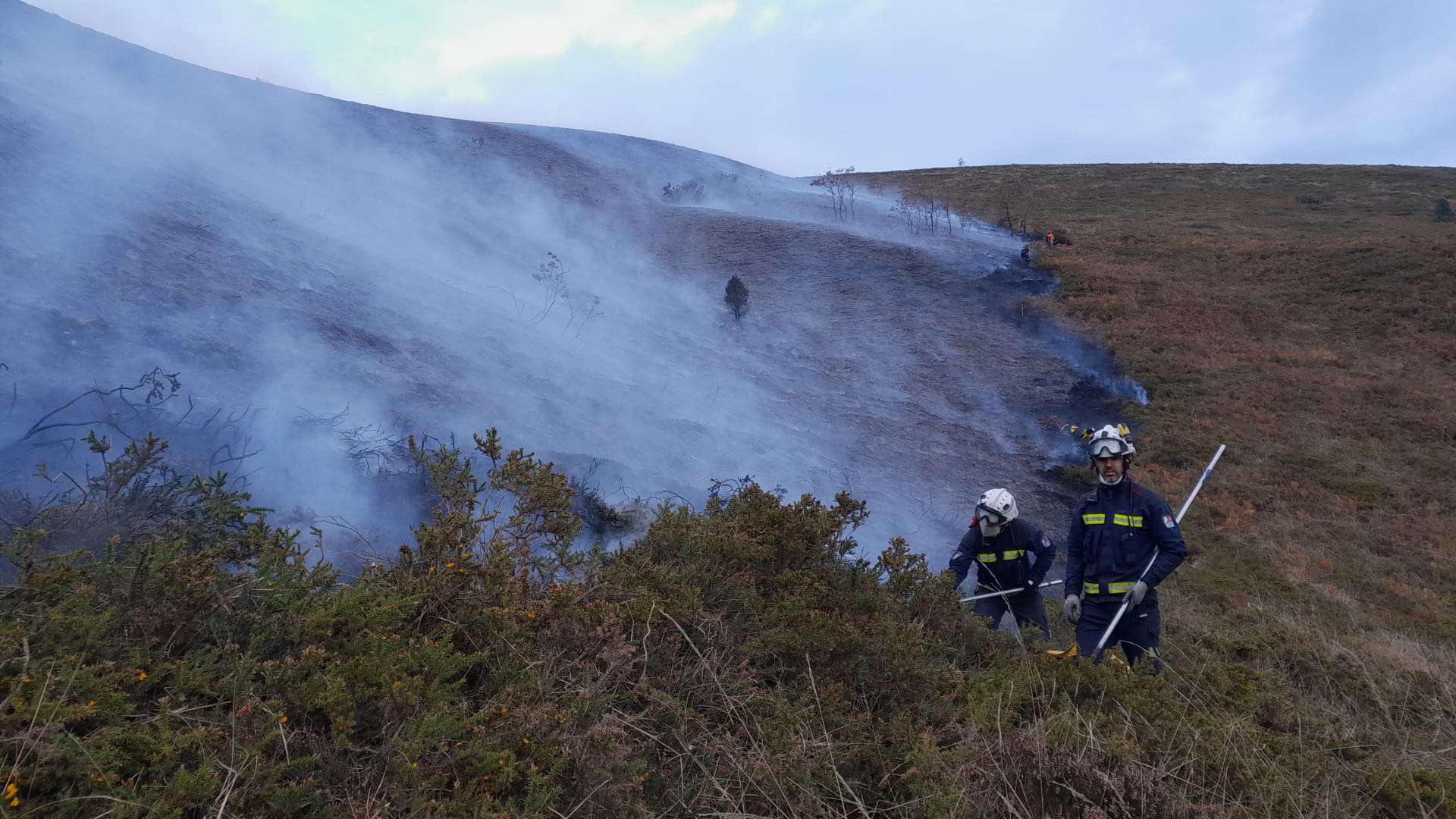 Incendio en Sierra de Elgea (Álava)