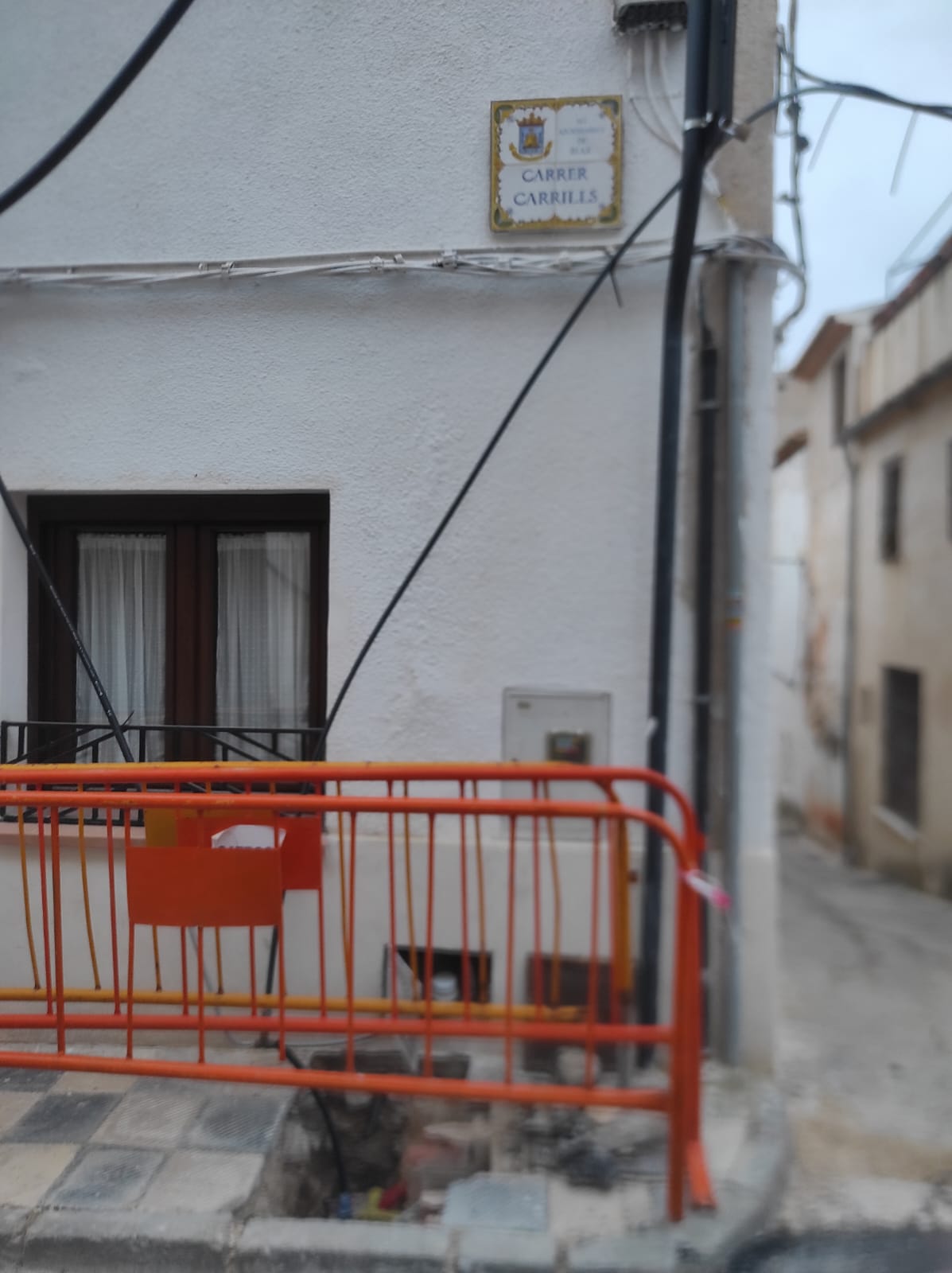 Obras calle Carriles. Fotografías realizadas en Marzo