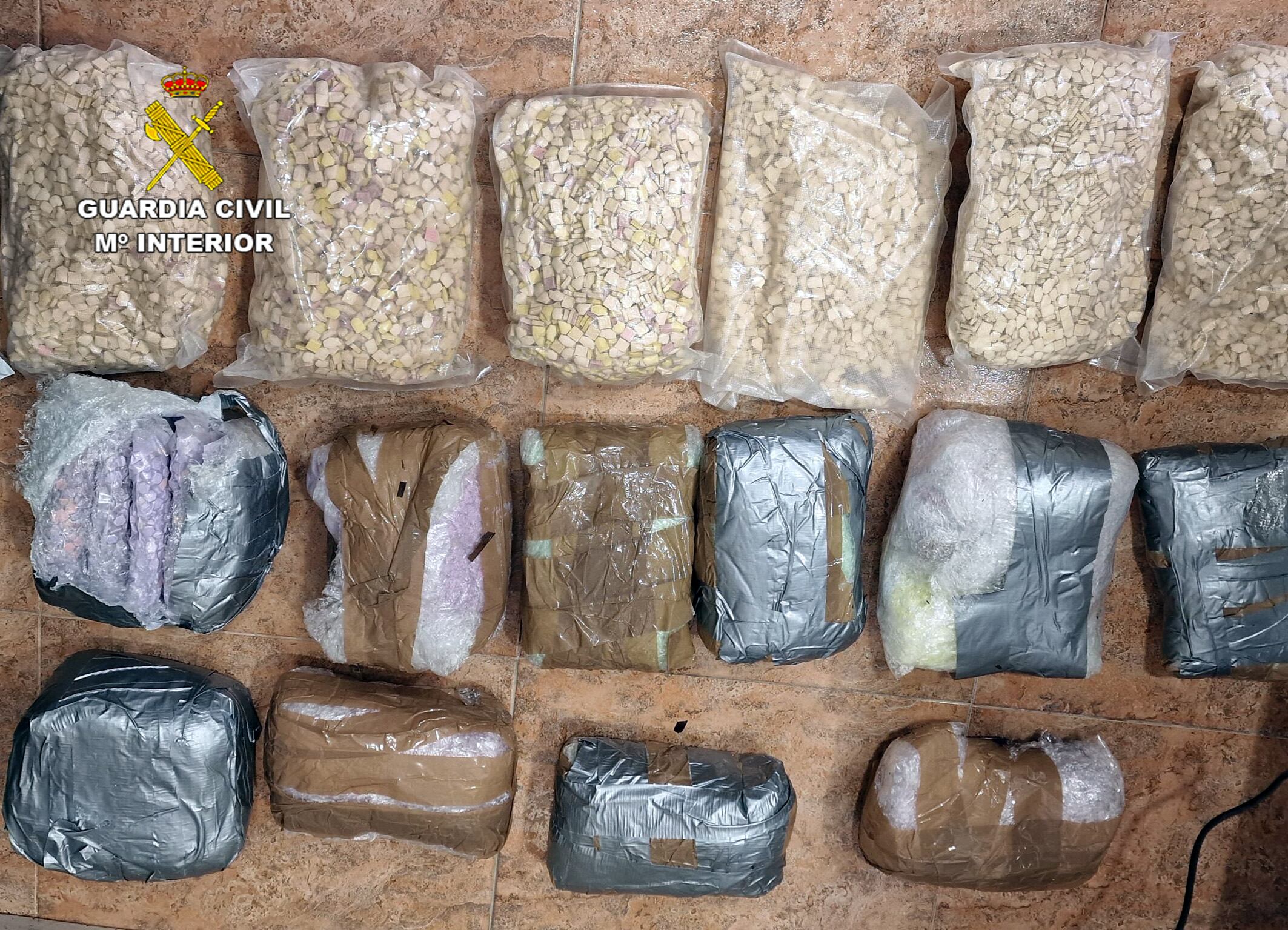 La Guardia Civil intercepta en Mazarrón uno de los mayores alijos de éxtasis incautado en la Región de Murcia