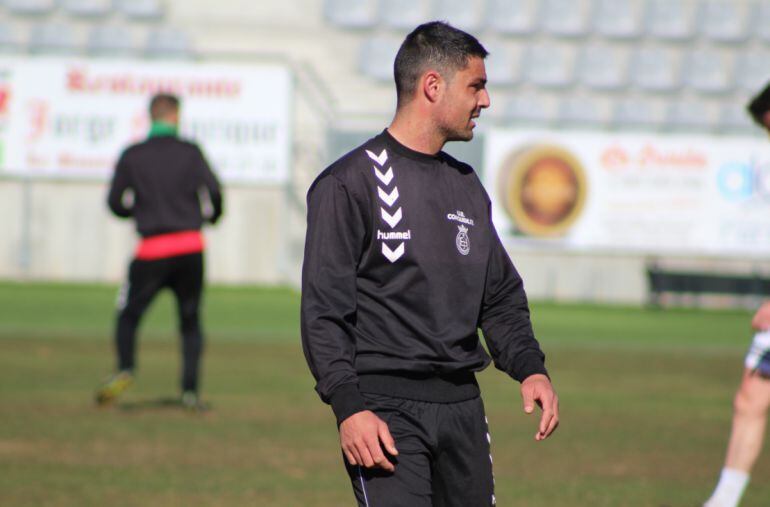 Tajamata durante un entrenamiento esta temporada