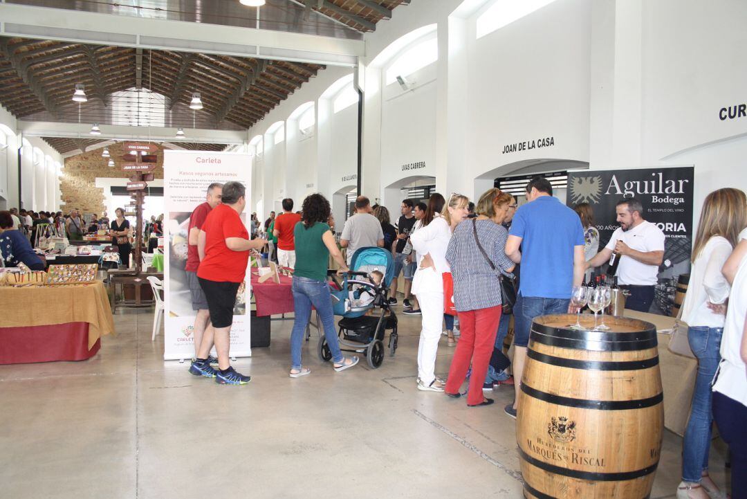 Ambiente en la feria.