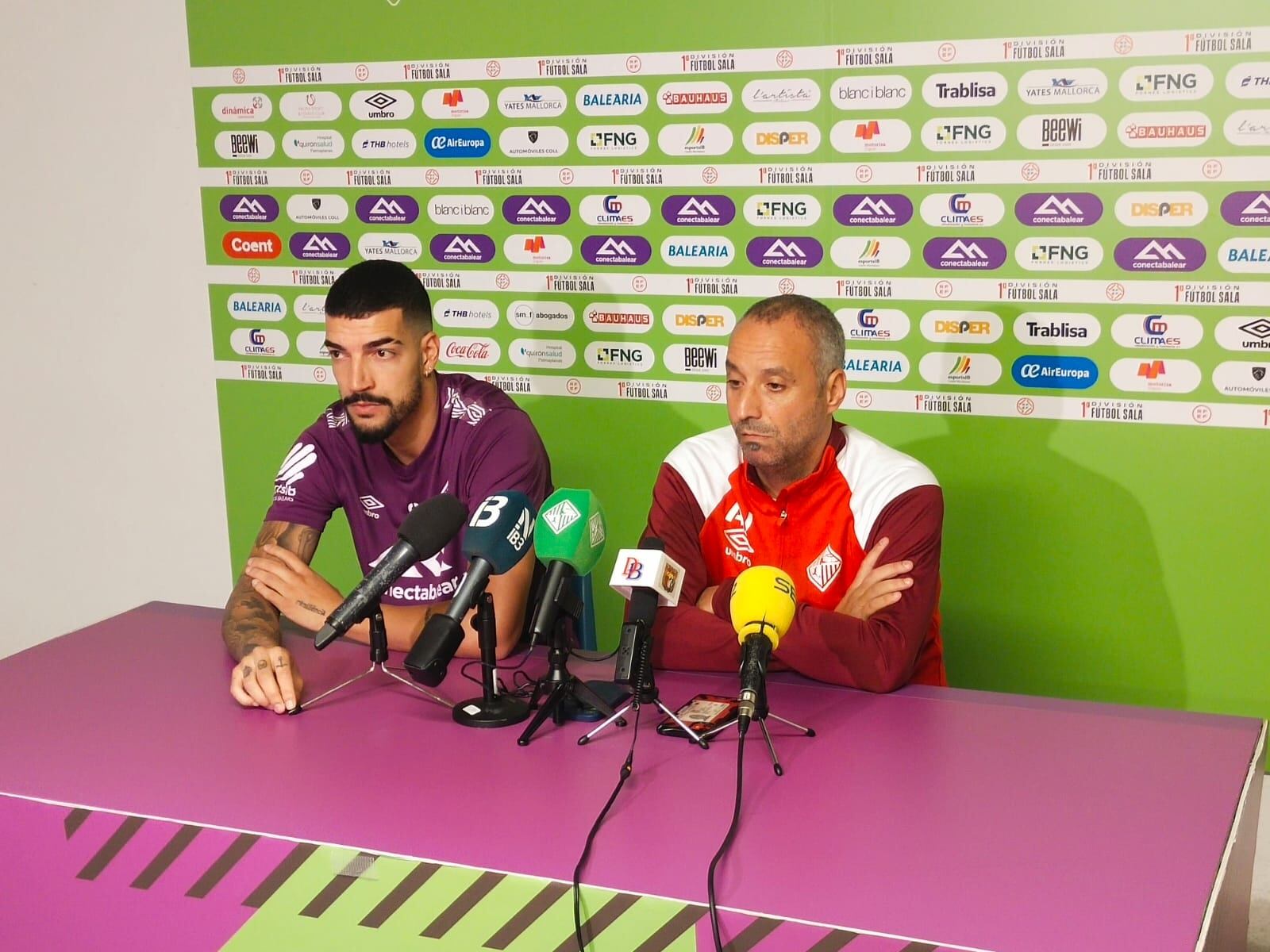 Vadillo, en la previa del partido del palma Futsal frente al Valdepeñas
