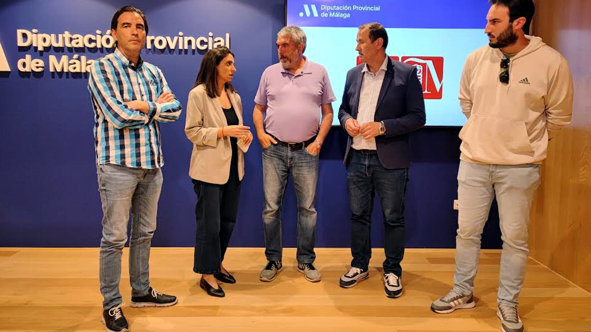 Rueda de prensa en Diputación de Málaga por el conflicto en la UTE Envases Ligeros