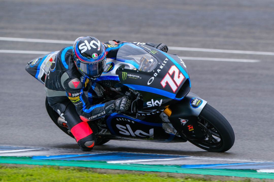 Marco Bezzechi rodando este miércoles en el Circuito de Jerez 