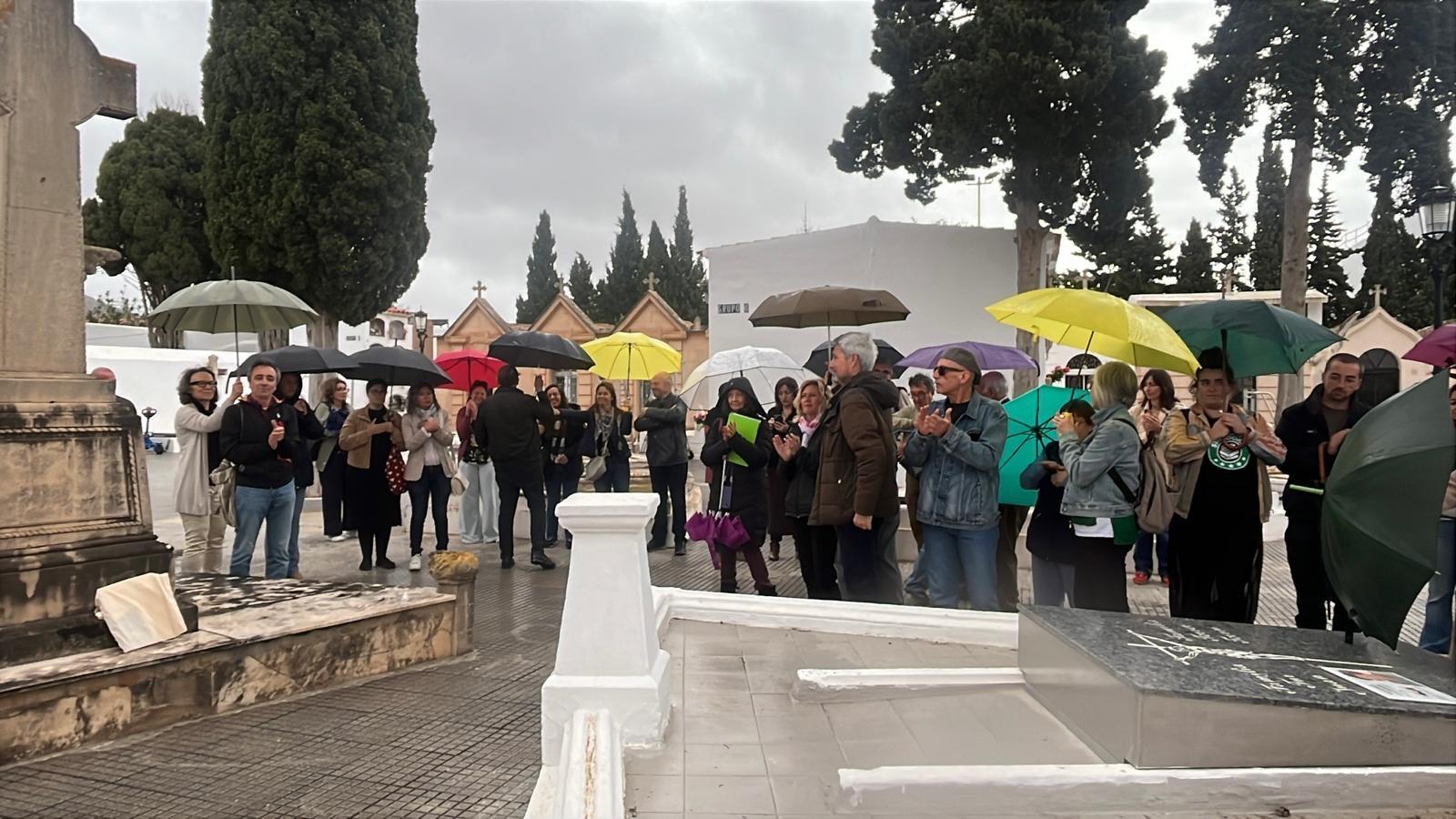 Un momento durante el acto