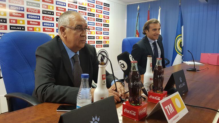 Quique Hernández, presidente y Carlos Parodi, director general del Hércules CF